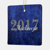 サファイアグラード | Blue 王室の Cobalt Azure Year セラミックオーナメント (左)