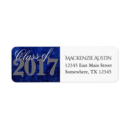 サファイアグラード | Blue 王室の Cobalt Azure Year ラベル (正面)