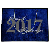 サファイアグラード | Blue 王室の Cobalt Azure Year ラージペーパーバッグ (正面)