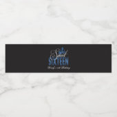 サファイアグリッターシューズ、スウィート16 ペットボトルラベル (シングルラベル)