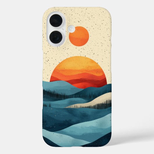 サファイアサンセットヒルズ電話ケース Case-Mate iPhoneケース (裏面)