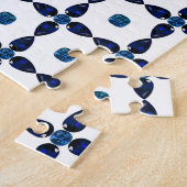 サファイアジェムストーンアートブルー ジグソーパズル (側面)