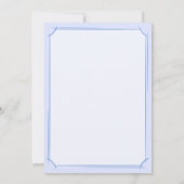 サファイアジェムストーン。ジュエリー.45結婚周年 招待状 (裏面)