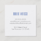 サファイアジェムストーン スクエア名刺 (裏面)