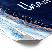 サファイアジェードカード&結婚ギフトの表記号 ポスター (角)