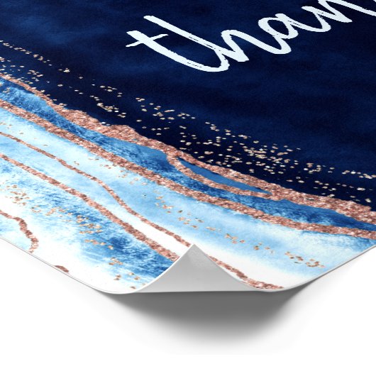 サファイアジェードカード&結婚ギフトの表記号 ポスター (角)