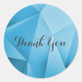 サファイアジュエルトーンサンキューステッカー ラウンドシール (正面)