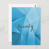 サファイアジュエルトーンテーブル番号はがき ポストカード (正面/裏面)