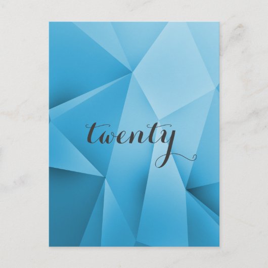 サファイアジュエルトーンテーブル番号はがき ポストカード (正面)