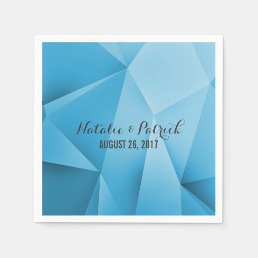 サファイアジュエルトー結婚ンの紙ナプキン スタンダードカクテルナプキン (正面)