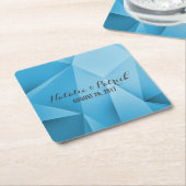 サファイアジュエートーン結婚ズ紙コースター スクエアペーパーコースター (アングル)