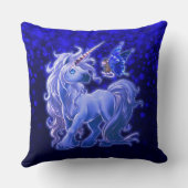 サファイアスパークルブルーユニコーン クッション (裏面)