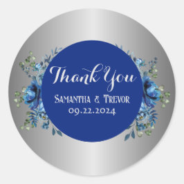 サファイアセレナーデ：シルバーとブルーのシンフォニー ラウンドシール