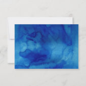 サファイアタイドウェディングRSVP応答カード 出欠カード (裏面)