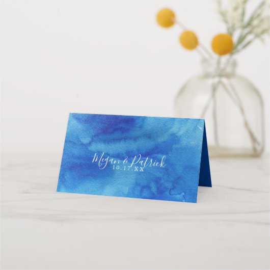 サファイアタイド折り結婚返し座席表 プレイスカード (裏面)