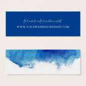 サファイアタイド結婚のウェブサイト挿入カード (正面&裏面)
