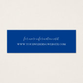 サファイアタイド結婚のウェブサイト挿入カード (正面)