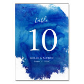 サファイアタイド結婚のテーブル番号 テーブルナンバー (裏面)