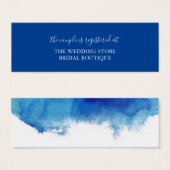 サファイアタイド結婚のレジストリ挿入カード (正面&裏面)