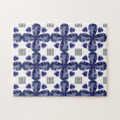 サファイアダイヤモンドアートブルー ジグソーパズル (横)