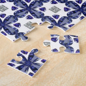 サファイアダイヤモンドアートブルー ジグソーパズル (側面)