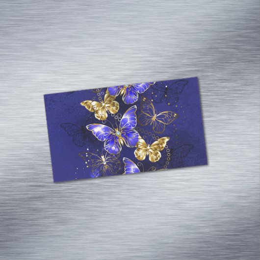 サファイアチョウとの組成 マグネット名刺 (インサイチュ)