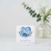 サファイアハートスクエアビジネスカード スクエア名刺 (スタンド正面)