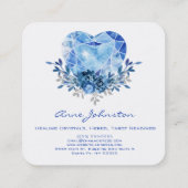 サファイアハートスクエアビジネスカード スクエア名刺 (裏面)