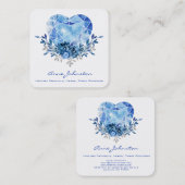 サファイアハートスクエアビジネスカード スクエア名刺 (正面/裏面)