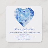 サファイアハートスクエアビジネスカード スクエア名刺 (裏面)