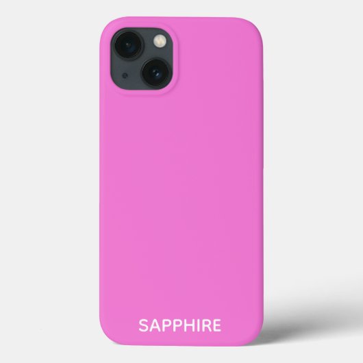 サファイアピンクカラー名ケースメイトiPhoneケース Case-Mate iPhoneケース (裏面)