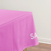 サファイアピンク色の名前 テーブルクロス (インサイチュ)