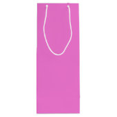 サファイアピンク色の名前 ワインギフトバッグ (裏面)