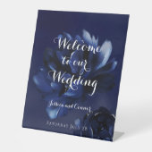 サファイアピーニーは私たちの結婚に歓迎 台座サイン (正面)