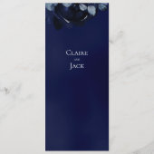 サファイアピーニー結婚のディナーメニュー メニュー (裏面)