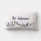 サファイアフローラカボチャ名を追加（紫） ランバークッション (裏面)