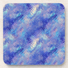 サファイアブルーの落書きテクスチャ コースター