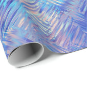 サファイアブルーの落書きテクスチャ ラッピングペーパー (ロールコーナー)