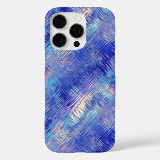 サファイアブルーの落書きテクスチャ Case-Mate iPhoneケース (裏面)