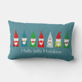 サファイアブルーの7つのラッキークリスマス格言 ランバークッション (裏面)