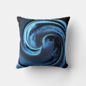 サファイアブルーアイランドウェーブ装飾用クッション クッション (裏面)