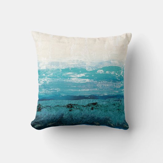 サファイアブルーウォーター色 クッション (正面)