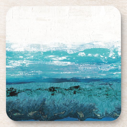 サファイアブルーウォーター色 コースター (正面)