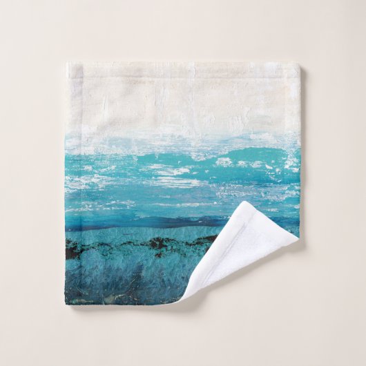 サファイアブルーウォーター色 バスタオルセット (ウォッシュタオル)