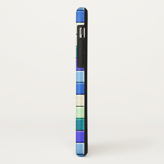 サファイアブルータイル Case-Mate iPhoneケース (裏面/左)