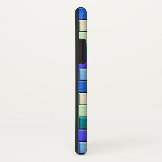 サファイアブルータイル Case-Mate iPhoneケース (裏面/右)