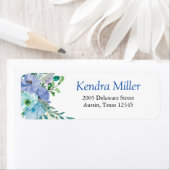 サファイアブルーフローラ差出人住所 ラベル (インサイチュ)