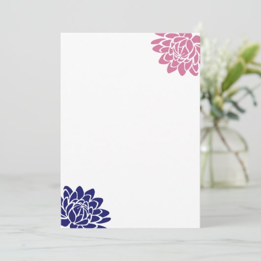 サファイアブルーロータスフラワーブランケット招待状 招待状 (スタンド正面)