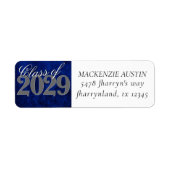 サファイアブルー卒業 Cobalt グランジ Grad Year ラベル (正面)