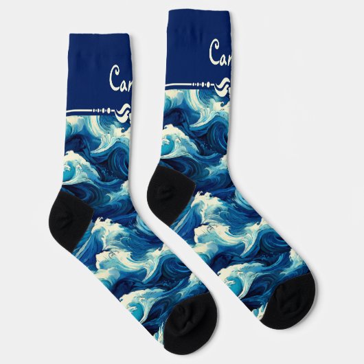 サファイアブルー海 ソックス (右)